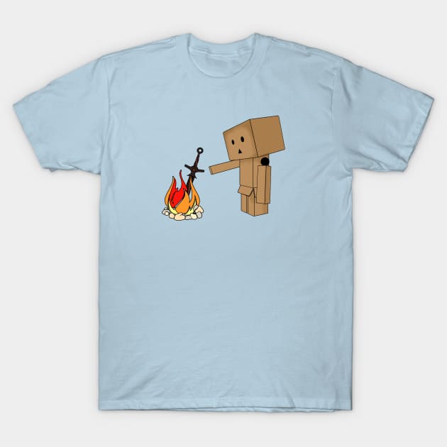 Danbo Bonfire Lit T-Shirt by zoddie